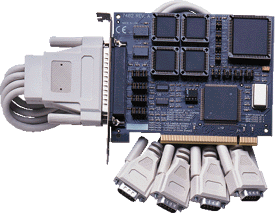 Automatic Four Port PCI RS-485/422 Interface